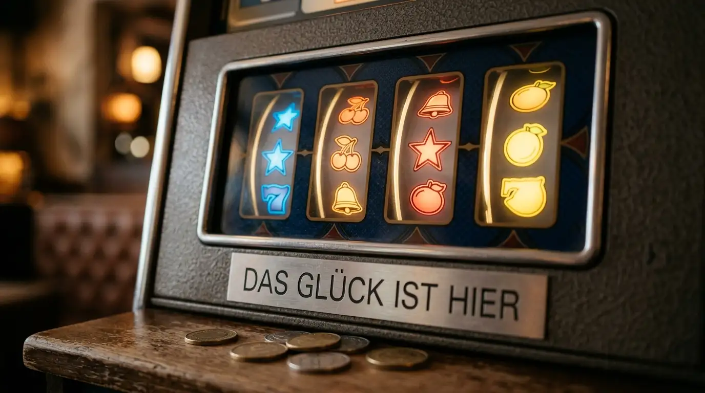 Symbolische Darstellung von 40 Freispielen ohne Einzahlung an einem Spielautomaten