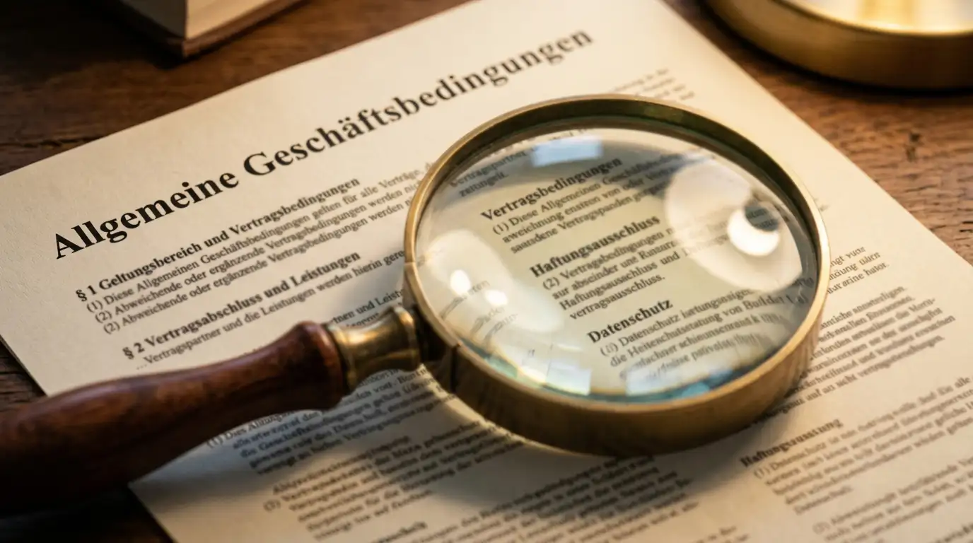 Lupe über dem Kleingedruckten der Bonusbedingungen mit dem maximalen Auszahlungslimit