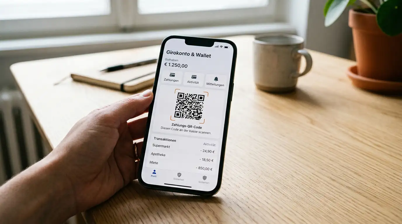 Einzahlung mit Dogecoin per Wallet und QR-Code am Smartphone
