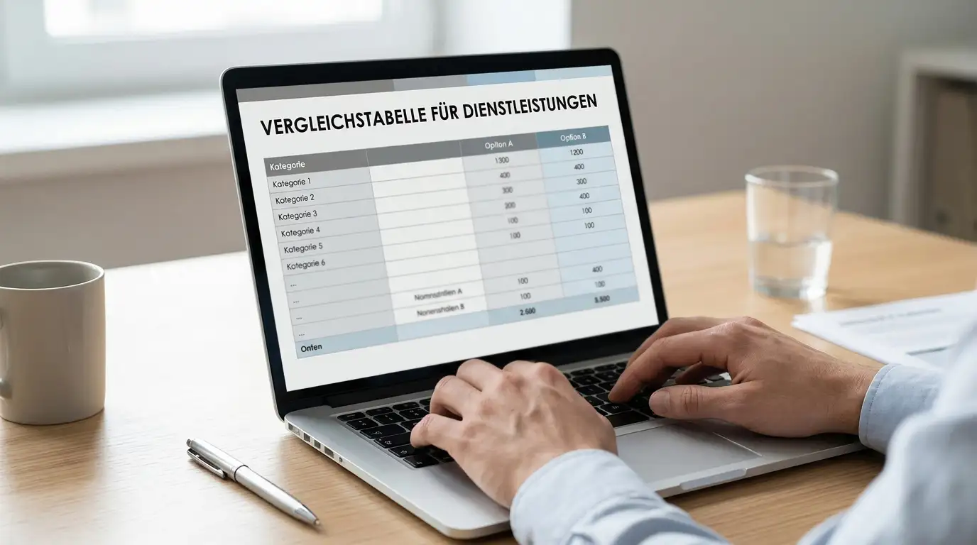 GGL-lizenzierte Online-Casinos im Vergleich – Laptop mit neutralem Casino-Interface auf Schreibtisch