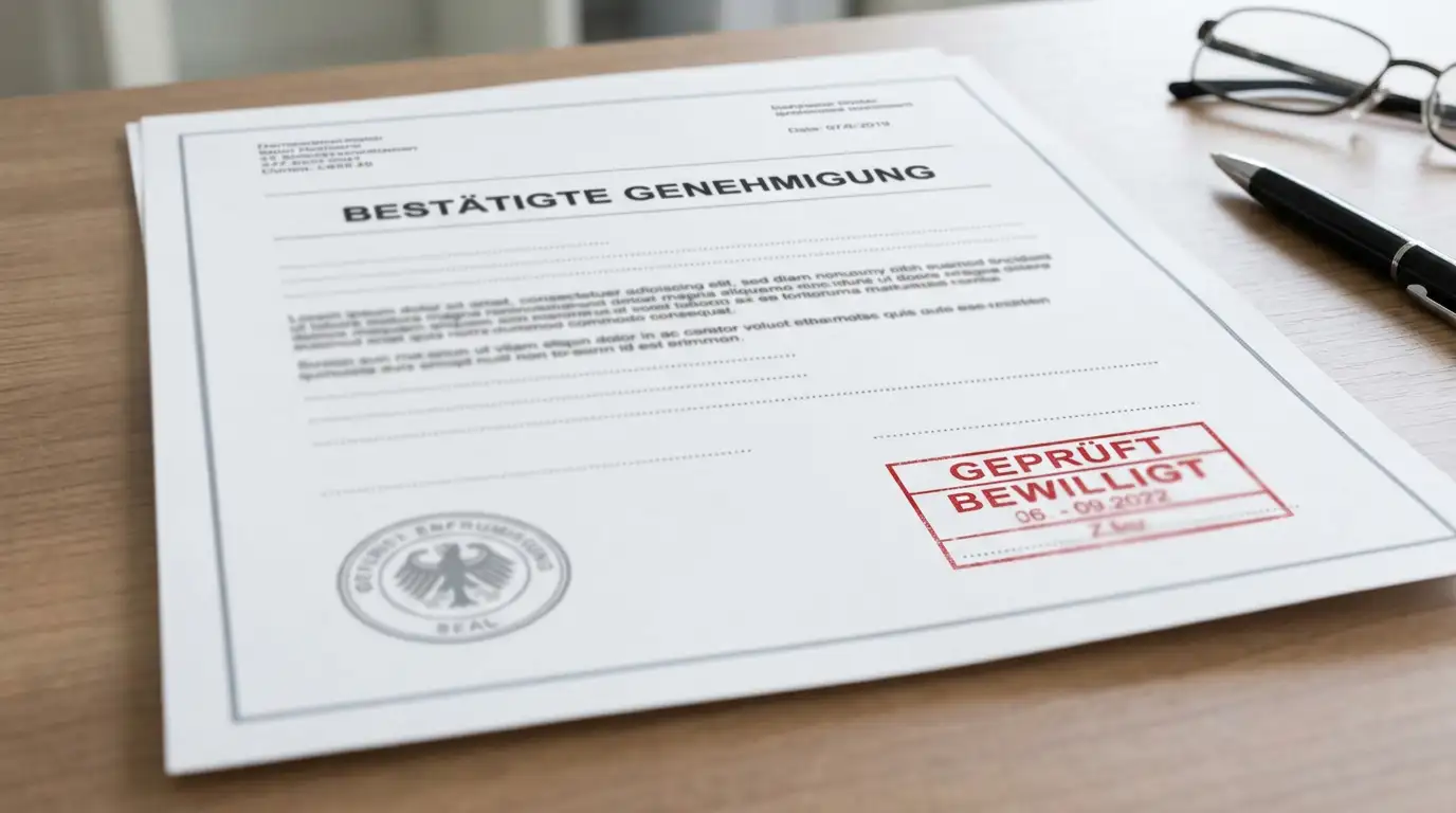 Offizielles Lizenz-Dokument der GGL mit Siegel und Whitelist-Symbol