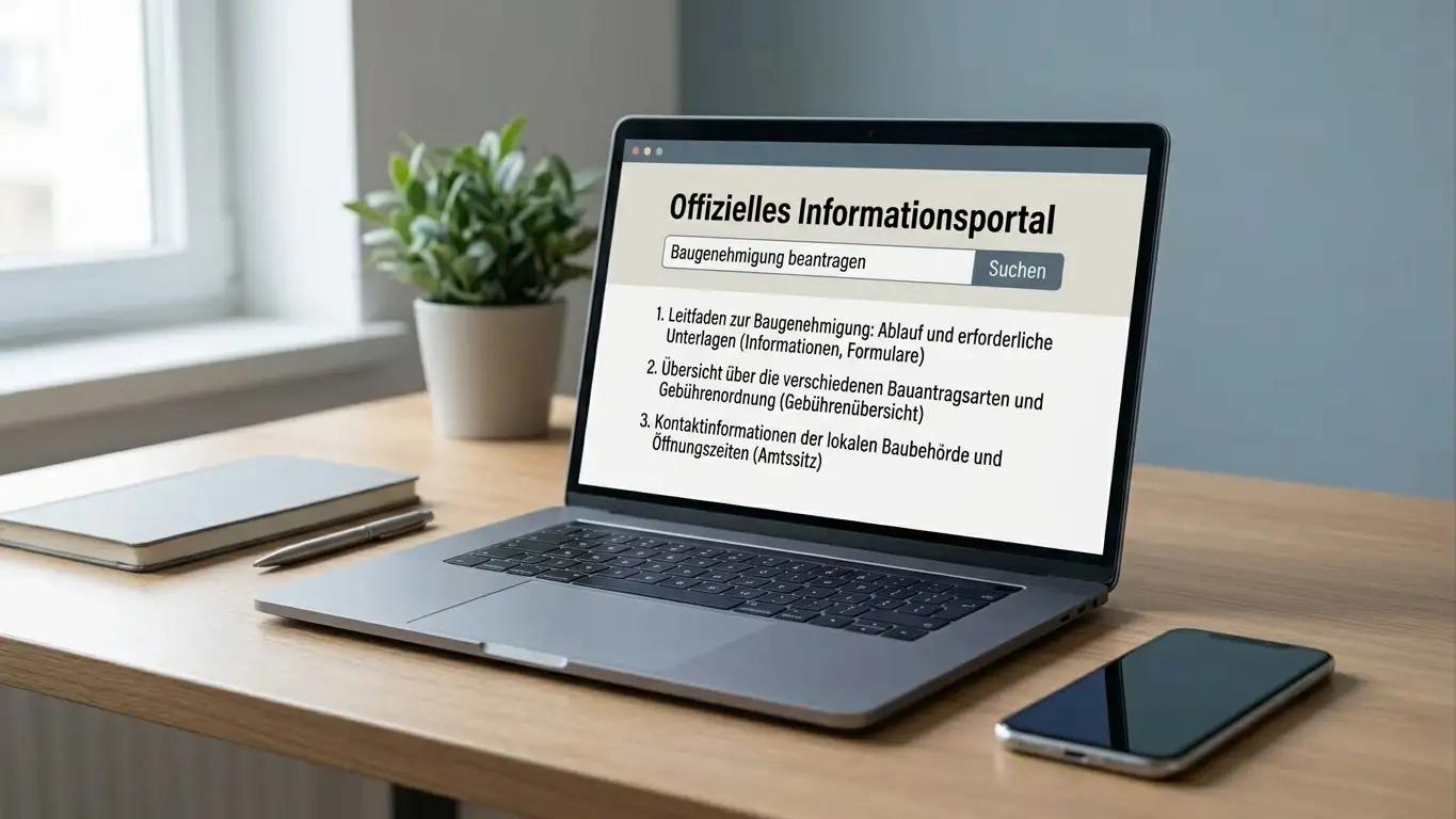 Schreibtisch mit Laptop, geöffnete GGL-Whitelist und Smartphone