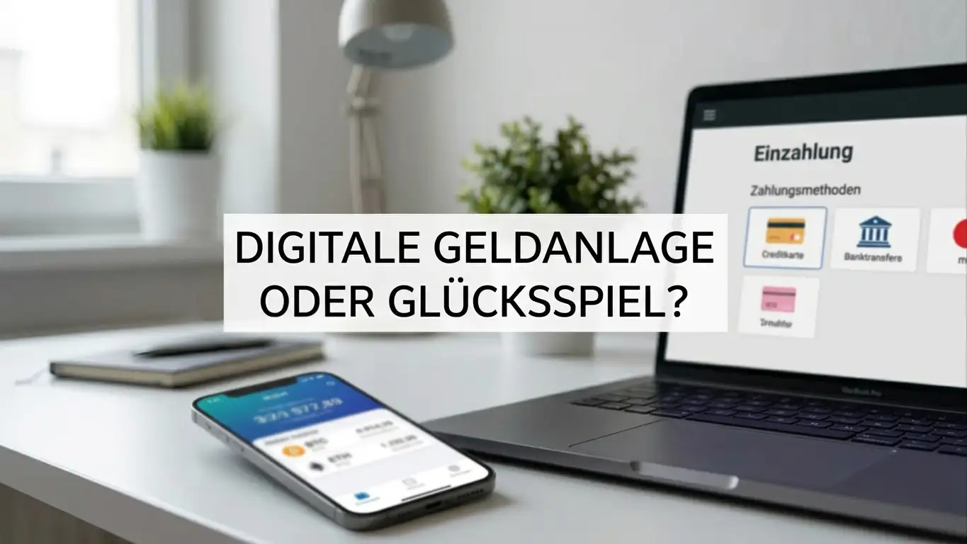 Smartphone mit Krypto-Wallet und Casino-Einzahlungsbildschirm