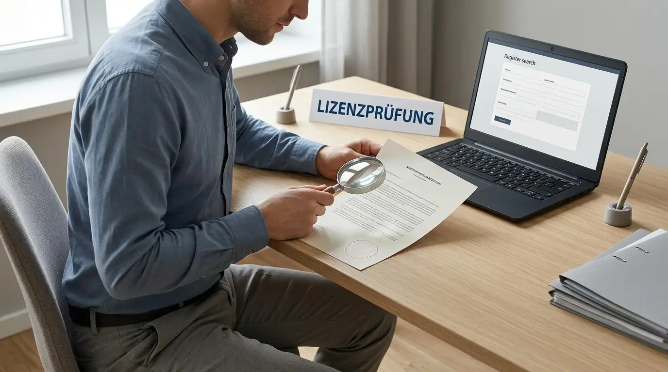 Lizenzprüfung im Register von Malta Gaming Authority und Curaçao
