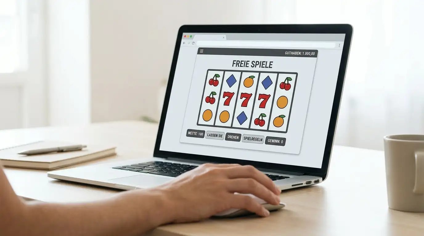 Browser-Demo von Merkur-Automaten mit Spielgeld ohne Konto