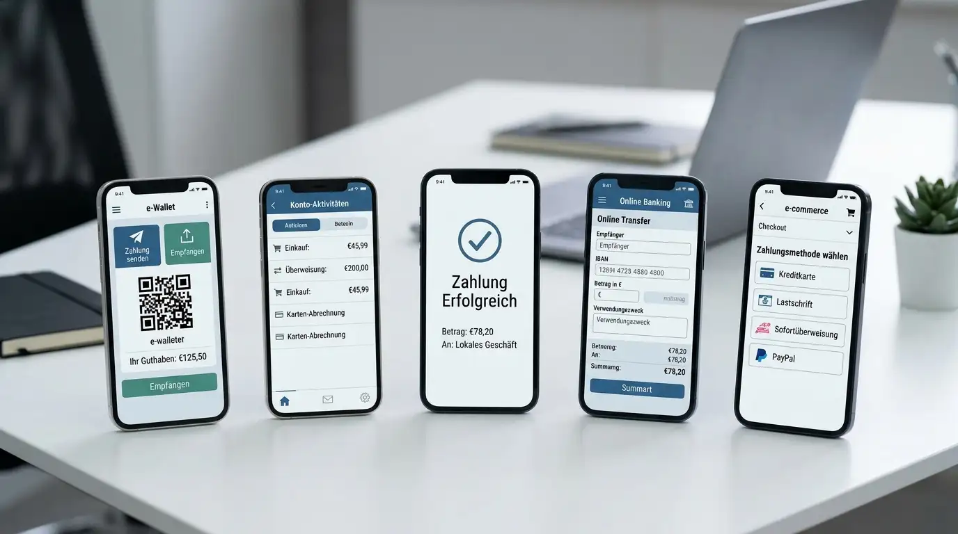 Vergleich verschiedener mobiler Zahlungsmethoden auf Smartphones