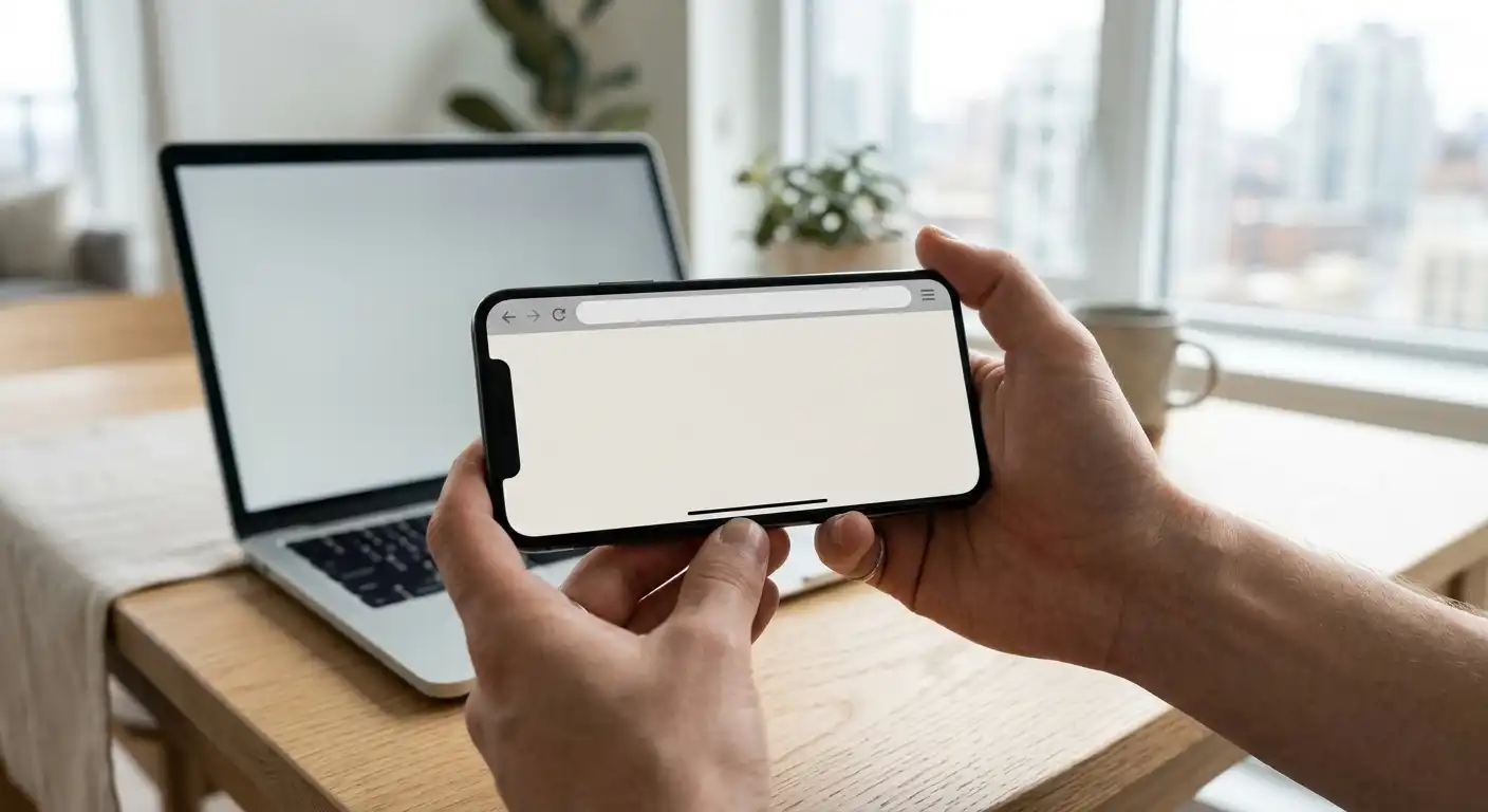 Handy im Querformat mit Gratis-Spielautomat im Browser ohne Download