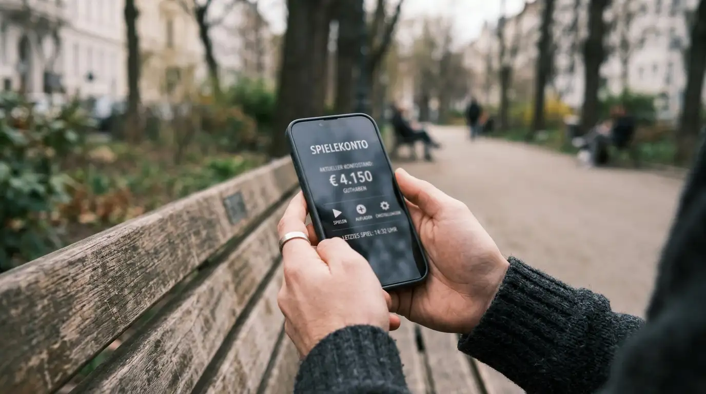 Mobiles Spielen mit kleinem Einsatz auf dem Smartphone