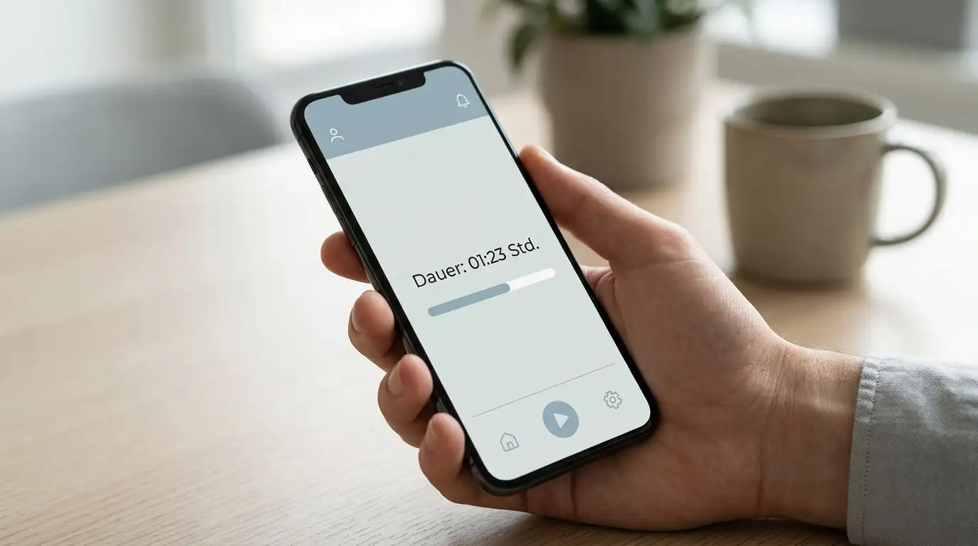 Aufgeräumte Startseite eines neuen Online Casinos auf einem Smartphone