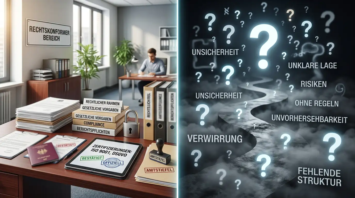 Gegenüberstellung legaler GGL-Weg und unsicherer Offshore-Pfad