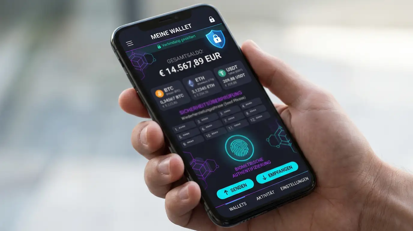 OKTO Wallet App Einrichtung: Seed-Phrase, Krypto-Balances, Send und Receive
