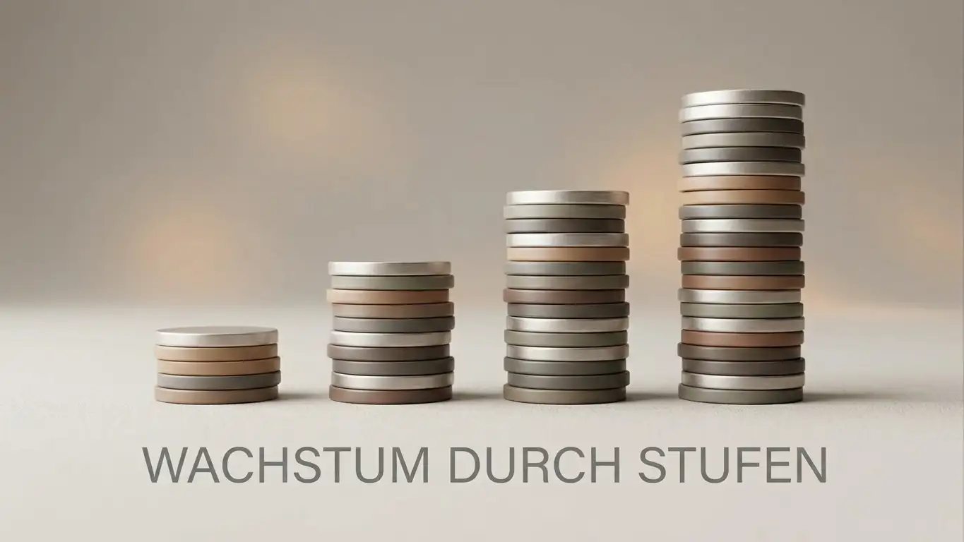 Vergleich der Bonus-Tiers von 100 bis 500 Prozent mit Deckel und Umsatz in einer Übersicht