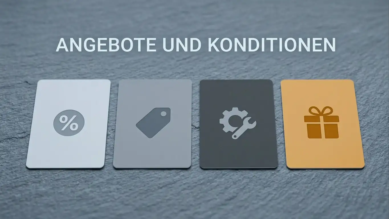 Vier Bonusarten nebeneinander: Match-Bonus, Freispiele, No-Deposit und Willkommenspaket