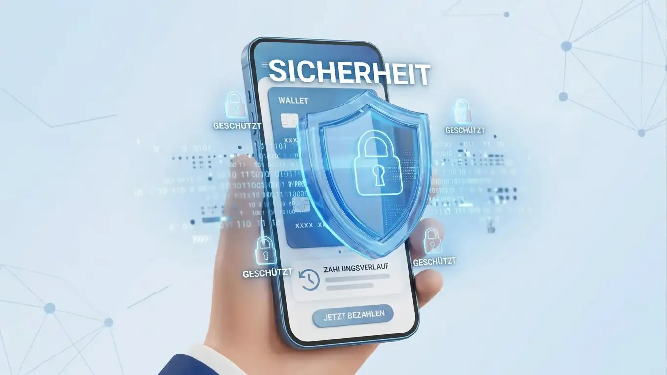 Sicherheitskonzept für digitale Geldbörse-Zahlungen mit Verschlüsselung