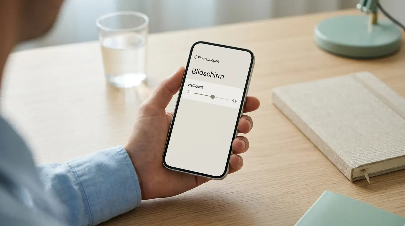 Smartphone mit Einzahlungslimit-Einstellung als Zeichen für den deutschen Spielerschutz